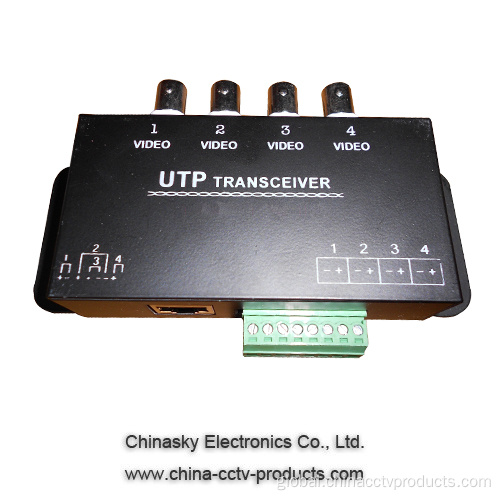 Passive Video Balun 4Channel Passive CCTV UTP Video Balun Video Transceiver Supplier